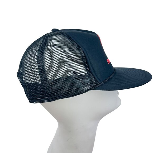 Vintage Nissin Davey Allison Snapback Baseball Hat Cap #28 OSFA Blue NASCAR - Picture 4 of 16